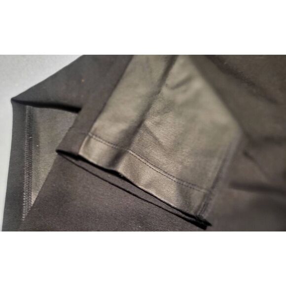 Chico's pleather front leggings. 0=small black Womens - Picture 5 of 12